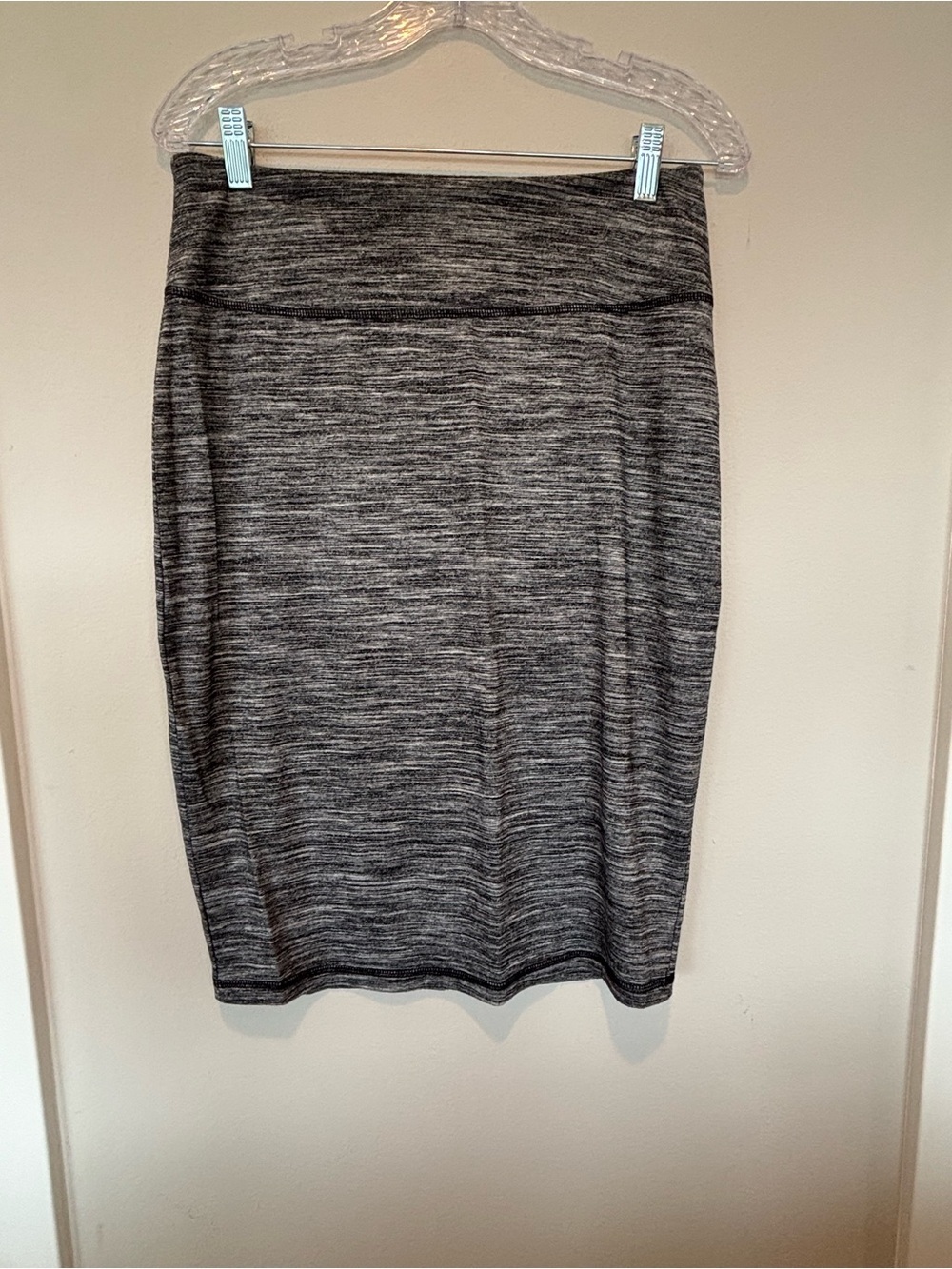 Athleta Gray Marled Pencil Skirt - Picture 1 of 4